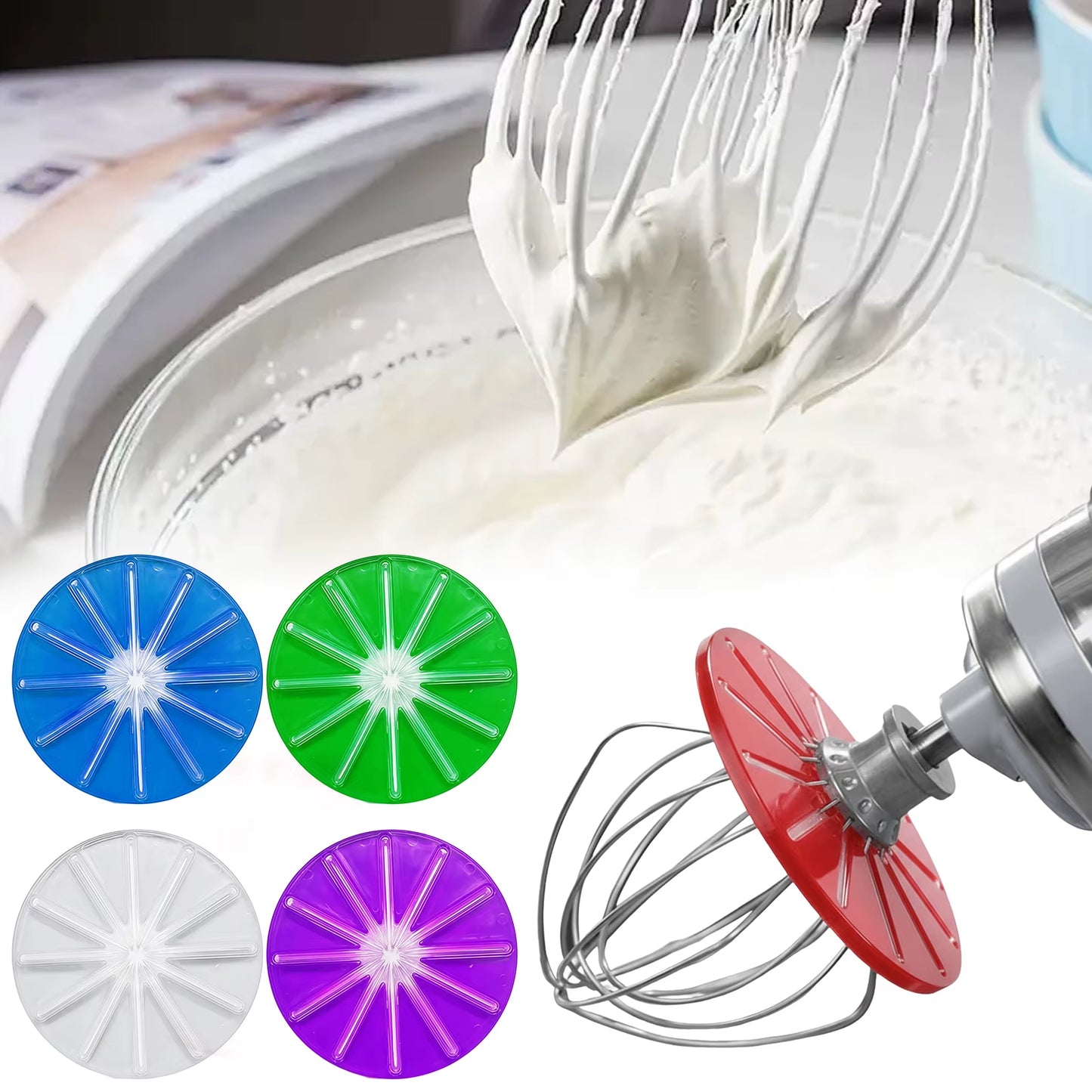 Stand Mixer Baffle Accessory 6-Wire Cream Mixer Splash Proof Board Vertical Mixer Baffle Accessories for Baking Tool