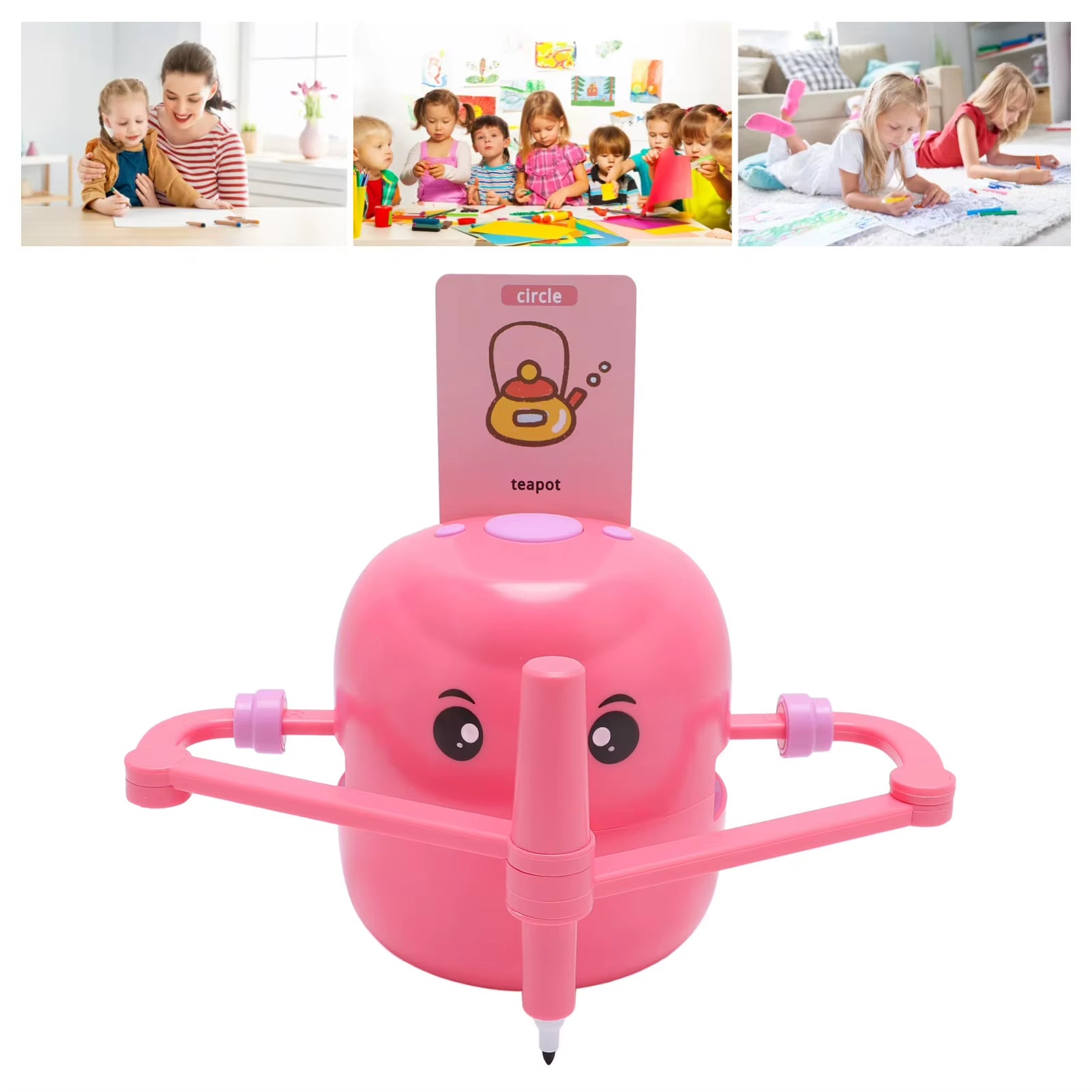 Robot Drawing Machine Smart Drawing Robot Automatic Early Educational 2400Mah Art Enlightenment for Children Aged 5 and Above