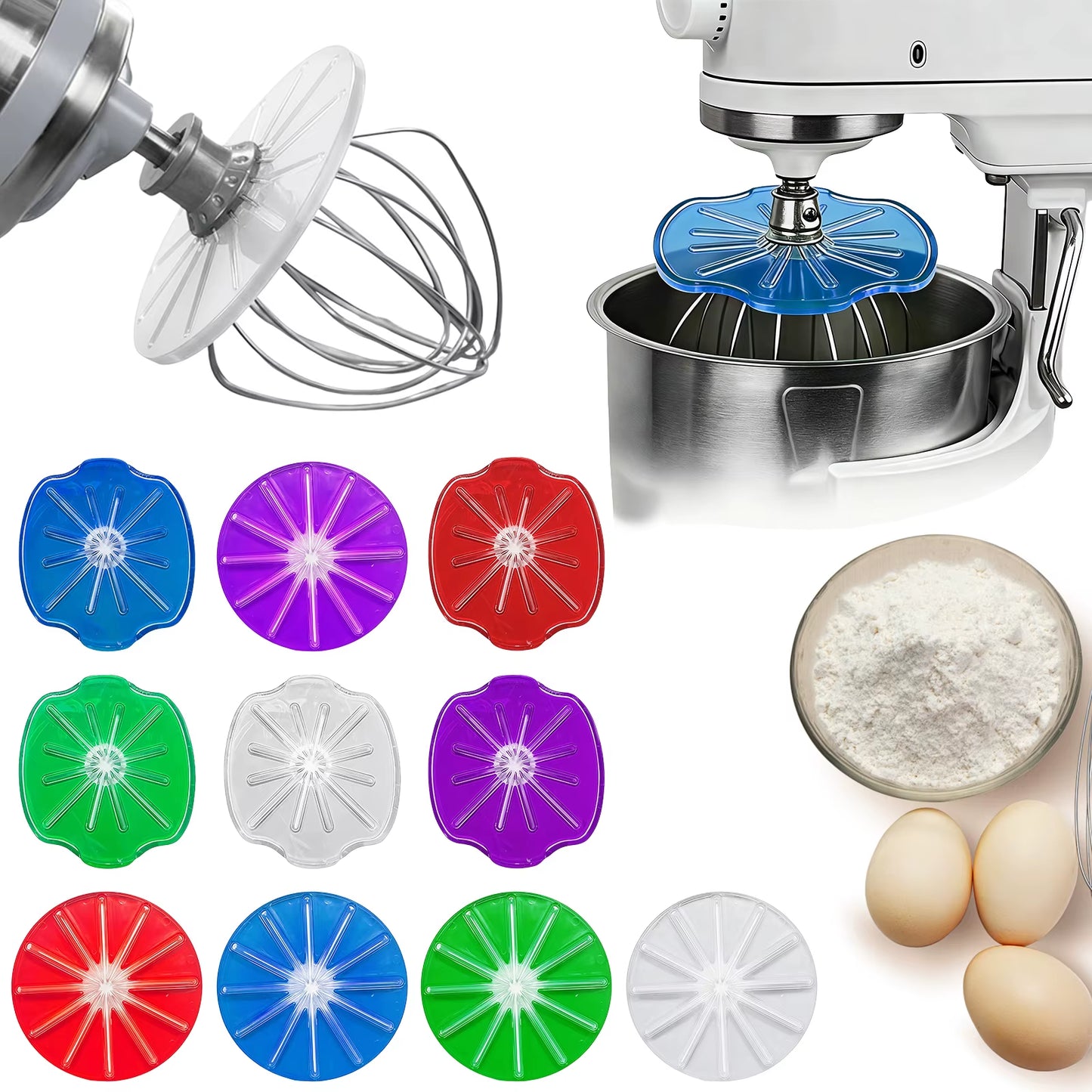 Stand Mixer Baffle Accessory 6-Wire Cream Mixer Splash Proof Board Vertical Mixer Baffle Accessories for Baking Tool