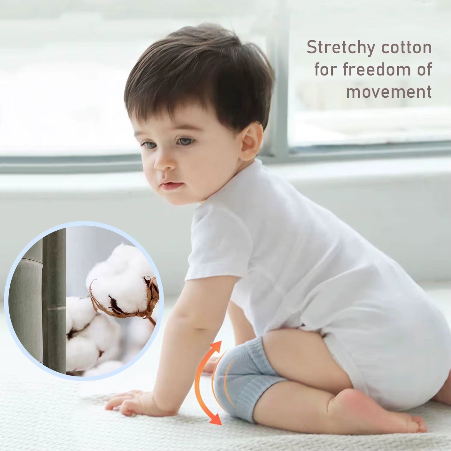 Children Crawling Knee Pads Elbow Pads Four Seasons Baby Photography Accessories Knee Pads Non-Slip Warm Boys and Girls