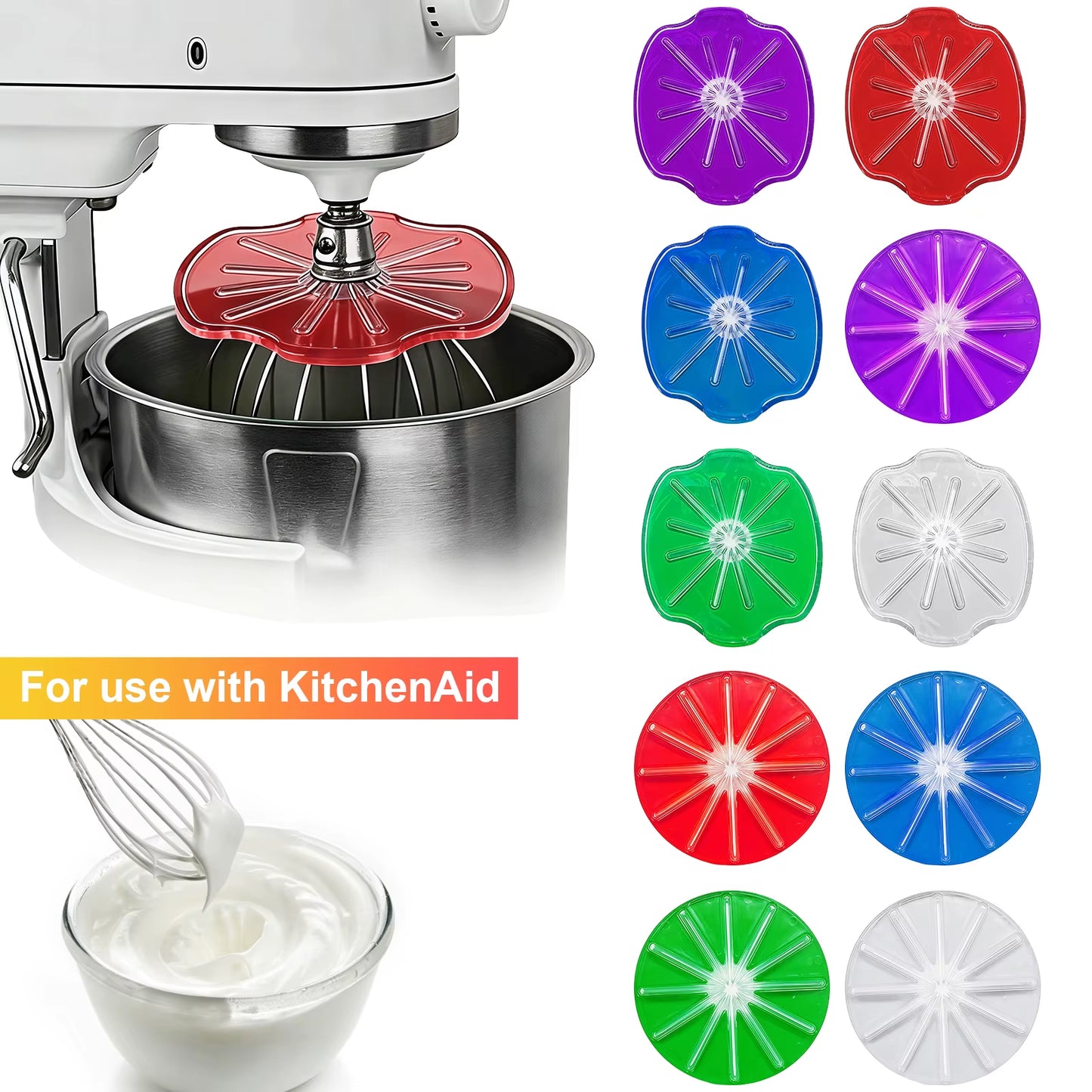 Stand Mixer Baffle Accessory 6-Wire Cream Mixer Splash Proof Board Vertical Mixer Baffle Accessories for Baking Tool