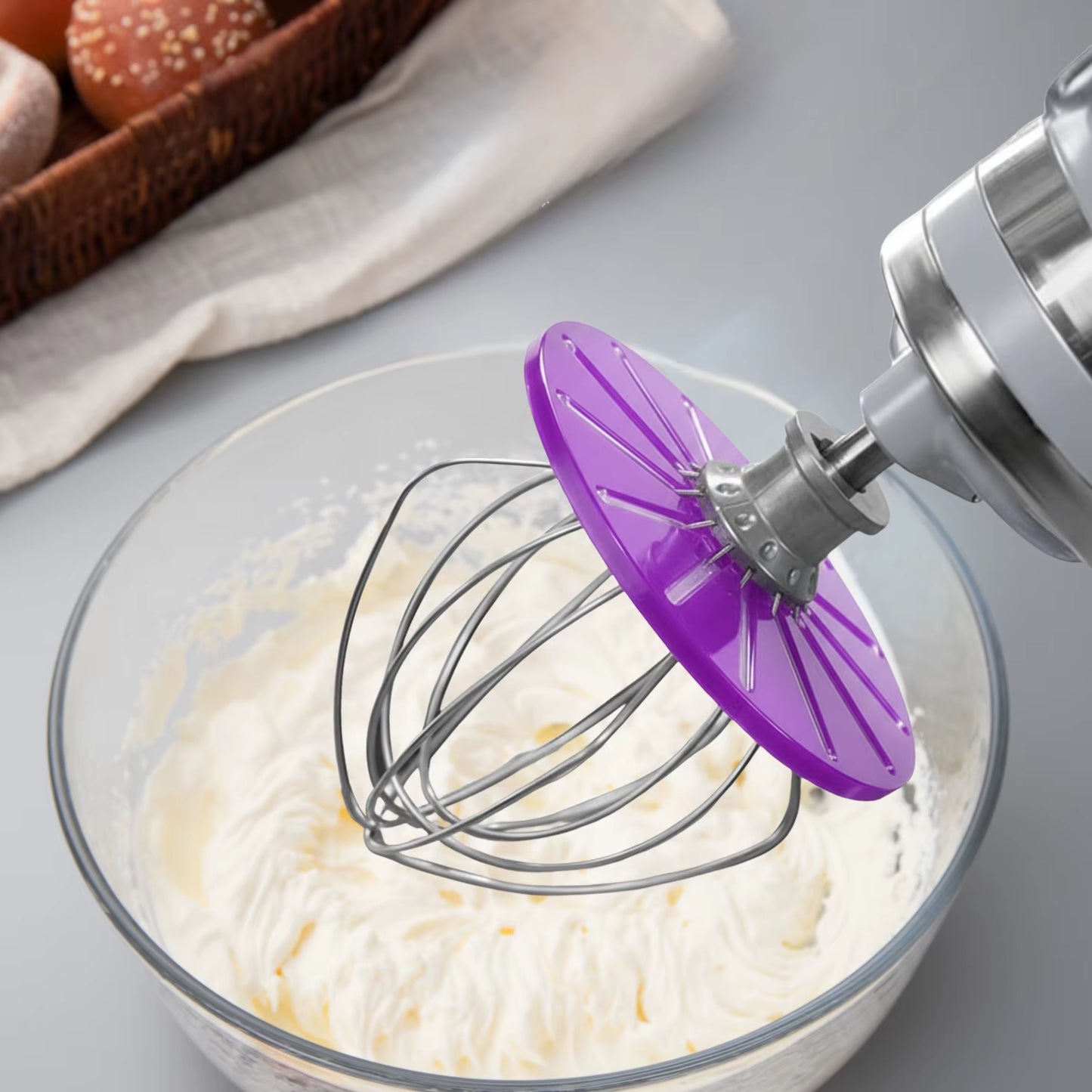 Stand Mixer Baffle Accessory 6-Wire Cream Mixer Splash Proof Board Vertical Mixer Baffle Accessories for Baking Tool